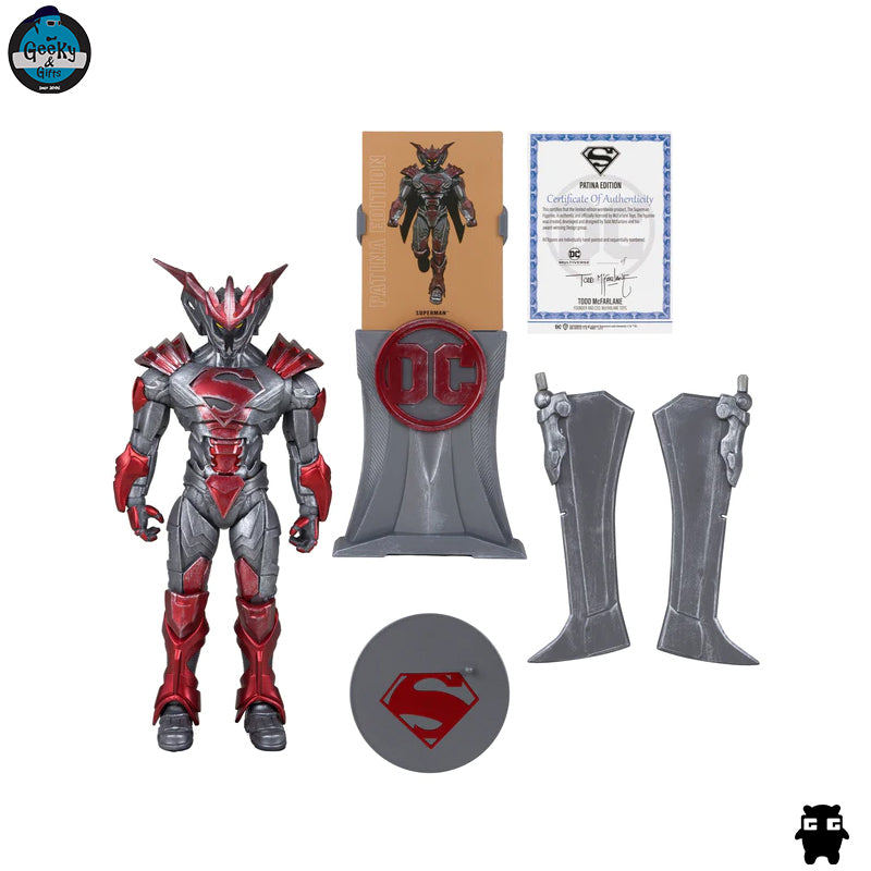 Mcfarlane Gold Label Superman Unchained Armor Patina Edition