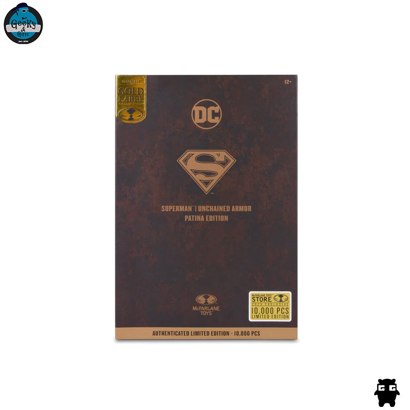 Mcfarlane Gold Label Superman Unchained Armor Patina Edition
