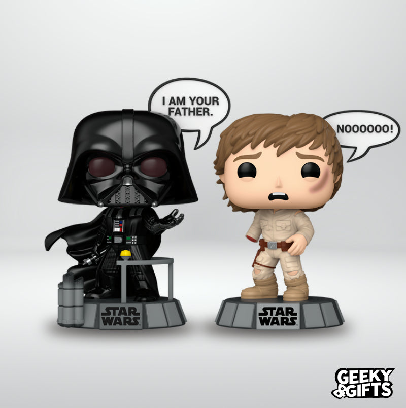 Funko Pop Star Wars: Star Wars - Darth Vader y Luke 2 Pack I am your Father