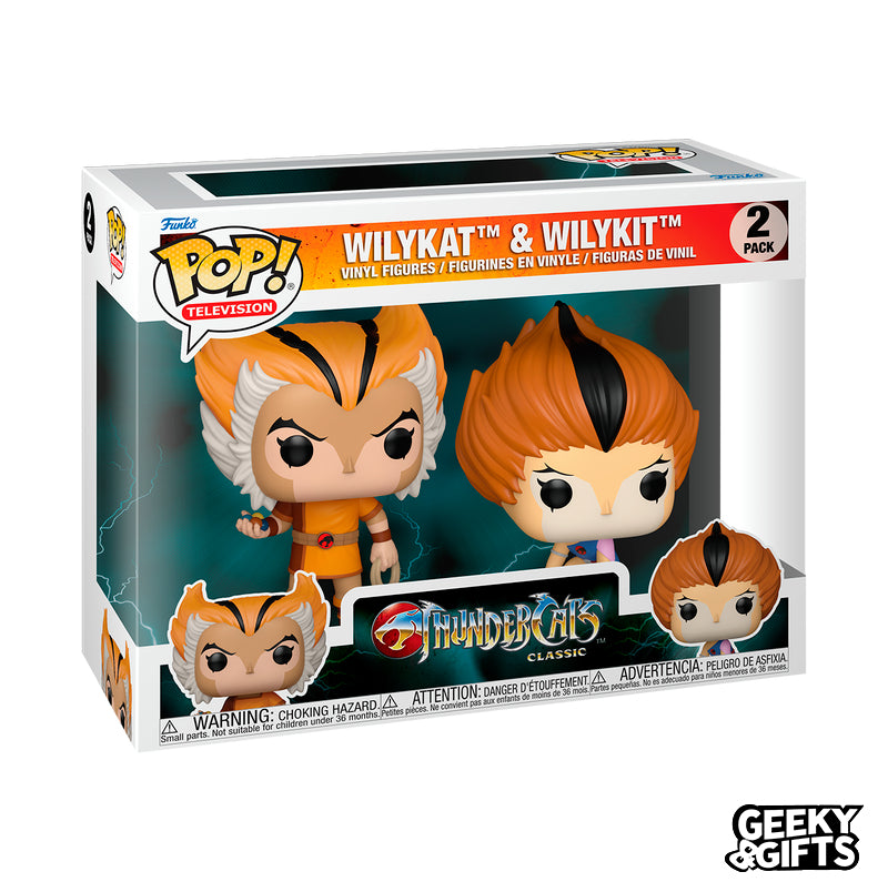 Funko Pop Television: ThunderCats - Wilykat and Wilykit 2 Pack
