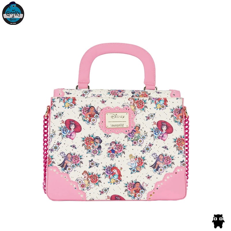 Loungefly Crossbody Disney Pincess Tattoo Floral