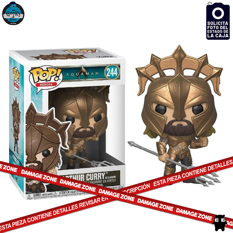 Funko Pop Heroes Arthur Curry As Gladiator