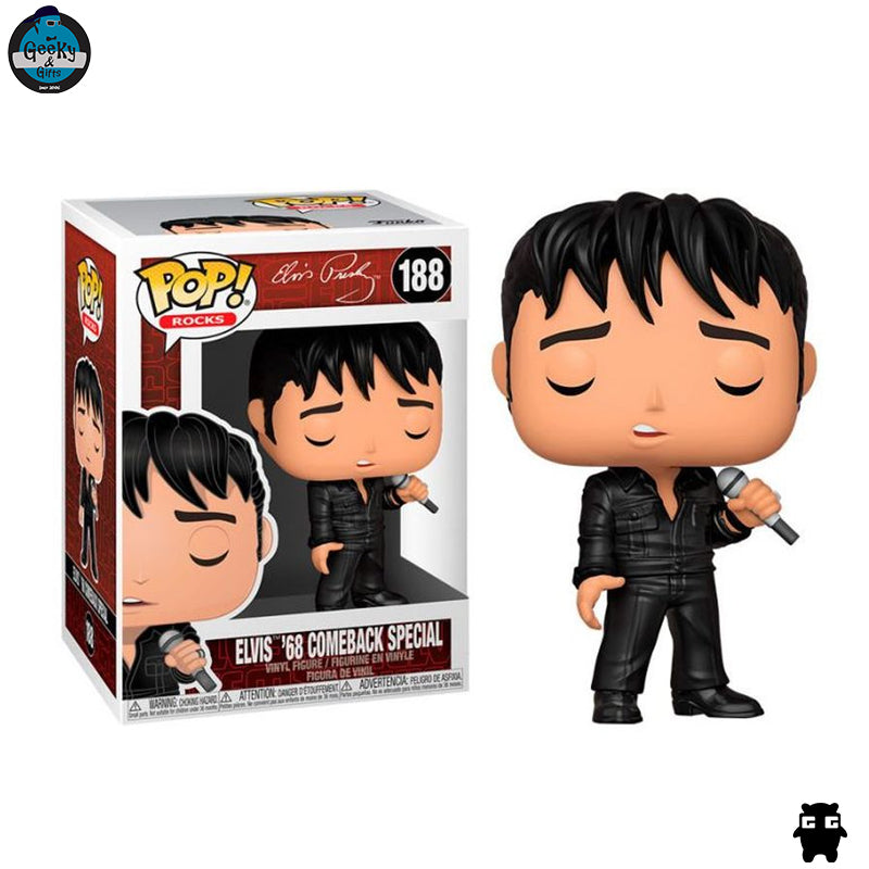 Funko Pop Rocks: Elvis 68 Comeback Special 188