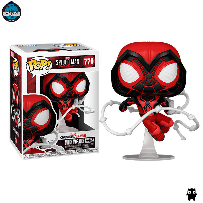 Funko Pop Marvel Spider Man Miles Morales Crimson Cowl Suit 770
