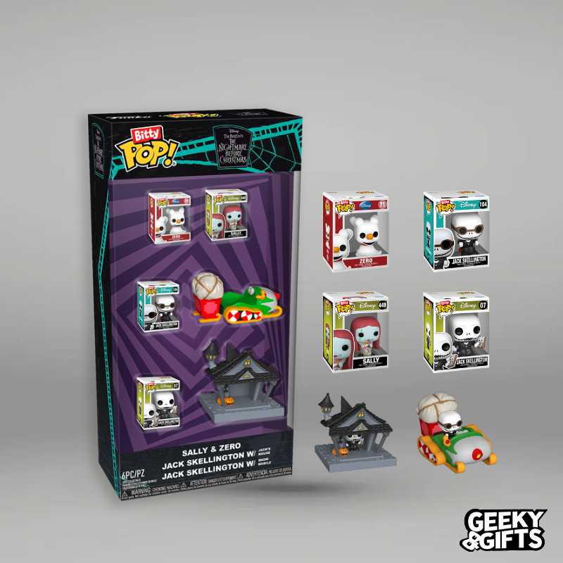 Preventa Funko Bitty Pop Set: Disney - El Extraño Mundo de Jack