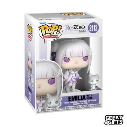 Preventa Funko Pop Animation: Re Zero - Emilia with Puck 2112