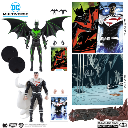 Mcfarlane DC Multiverse: Batman Beyond 2.0 - Batman Beyond Vs Justice Lord Superman - 2 Pack