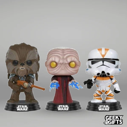 Funko Pop Star Wars: Revenge Of The Sith - Tarfful - Unhooded Emperor - Utapau Clone Trooper - 3 pack - Walmart