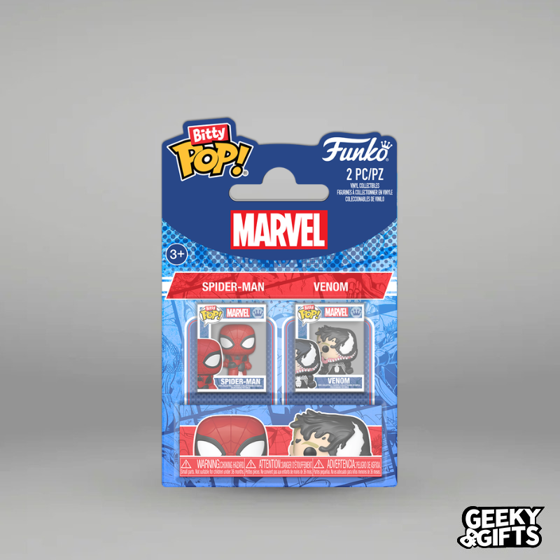 Preventa Funko Bitty Pop: Marvel Spider-Man - Spider-Man y Venom 2 Pack