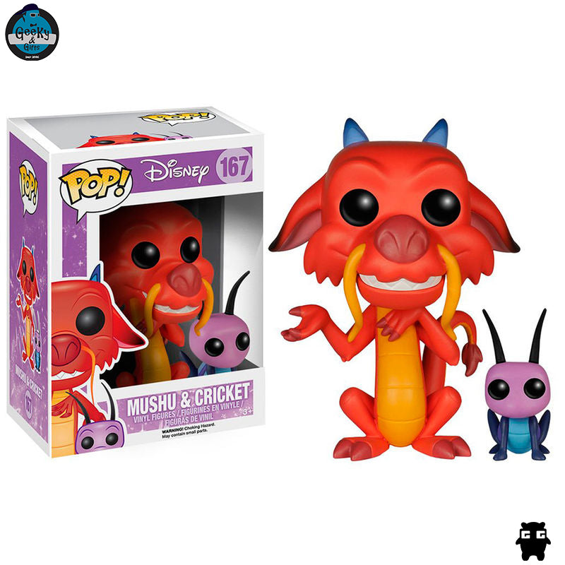 Funko Pop Disney Mushu And Cricket 167