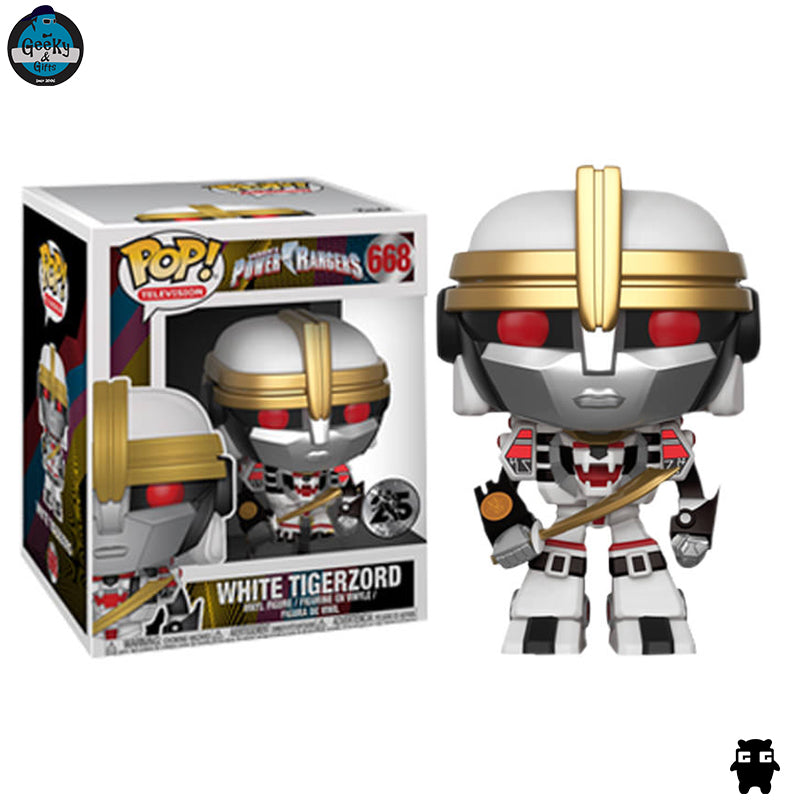 Funko Pop Television Deluxe White Tigerzord 668