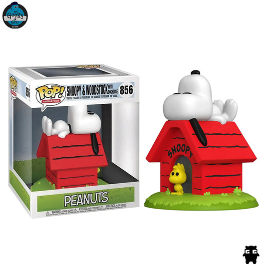 Funko Pop Deluxe Animation Snoopy & Woodstock With Doghouse 856