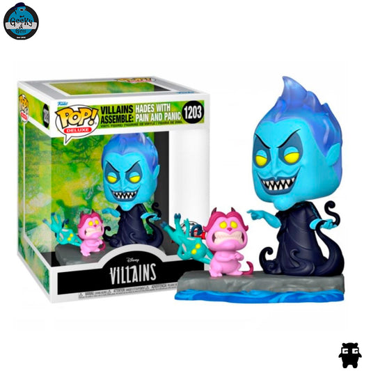 Funko Pop Deluxe Villains Assemble Hades With Pain And Panic 1203