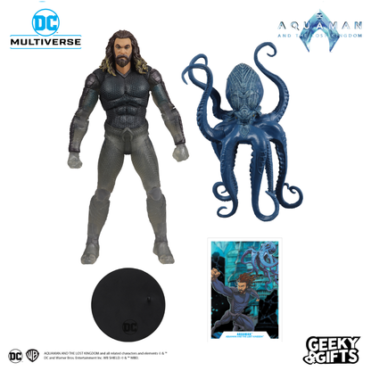 Mcfarlane DC Multiverse: Aquaman And The Lost Kingdom - Aquaman Stealth Suit With Topo - Gold Label