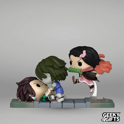 Funko Pop Moment: Demon Slayer - Tanjiro & Nezuko Vs Temple Demon 1419 SE