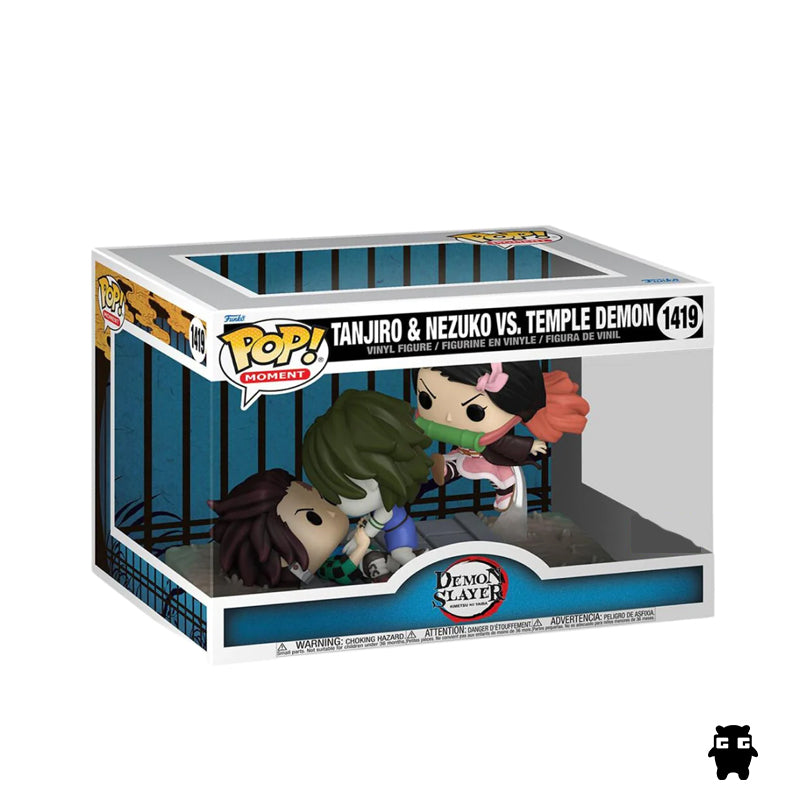 Funko Pop Moment: Demon Slayer - Tanjiro & Nezuko Vs Temple Demon 1419 SE