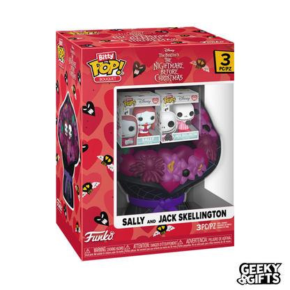 Funko Bitty Pop Bouquet: Extraño Mundo De Jack - Jack y Sally