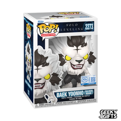 Funko Pop Animation: Solo Leveling - Baek Yoonho Melena Plateada Exclu 2273