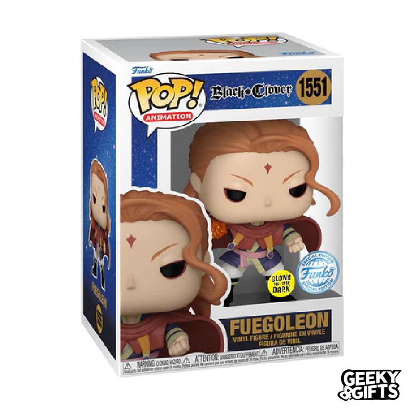 Funko Pop Animation: Black Clover - Fuegoleon Glow 1551 Special Edition