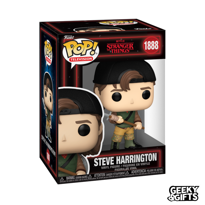 Funko Pop Television: Stranger Things S4 - Steve con Gorra 1888