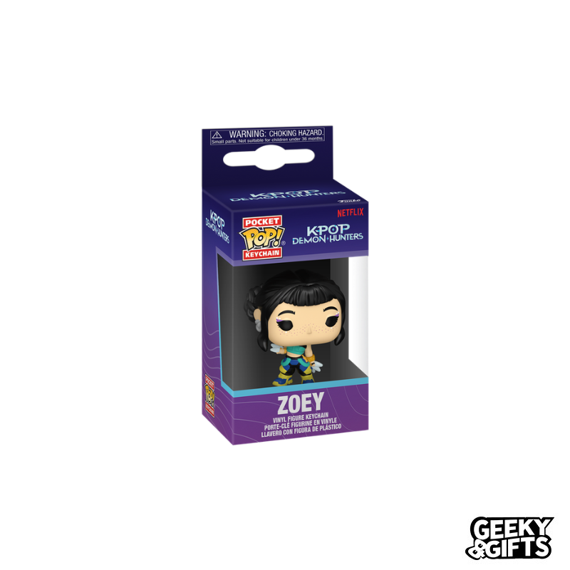 Funko Pop Keychain: KPop Demon Hunters - Zoey Llavero