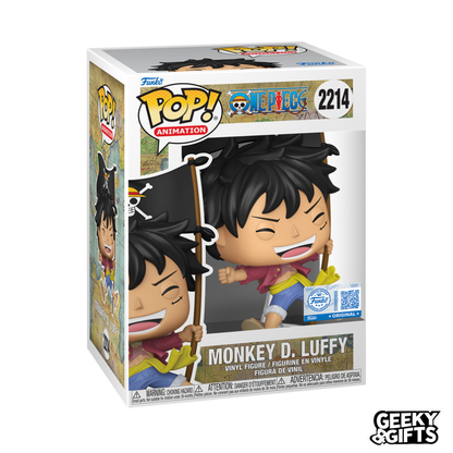 Funko Pop Animation: One Piece - Monkey D. Luffy con Bandera 2214