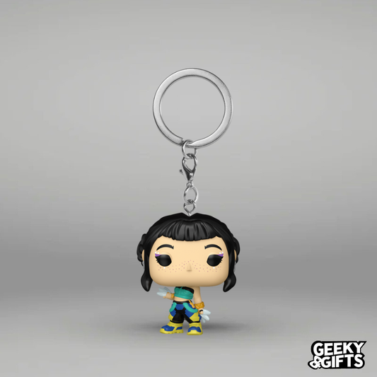 Funko Pop Keychain: KPop Demon Hunters - Zoey Llavero