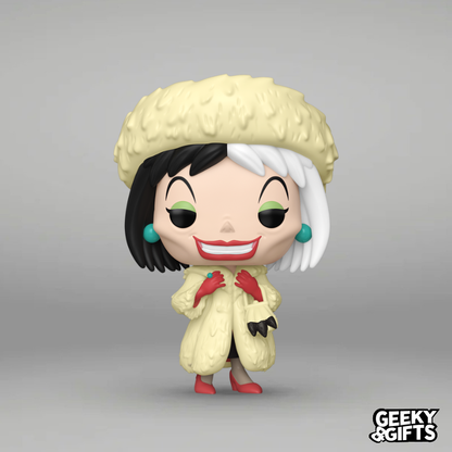 Funko Pop Disney: 101 Dalmatas - Cruella De Vil con Abrigo 1663