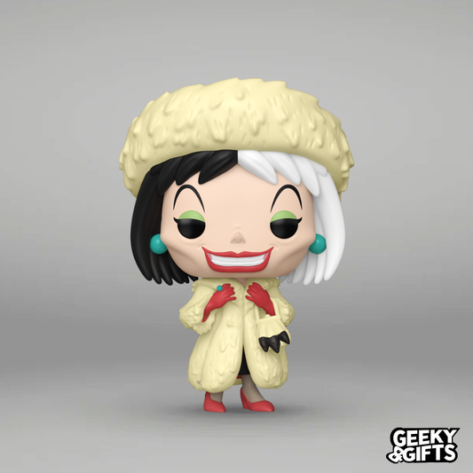 Funko Pop Disney: 101 Dalmatas - Cruella De Vil con Abrigo 1663