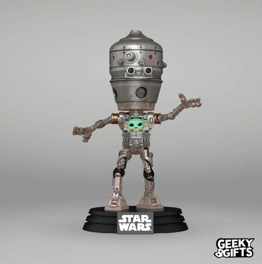 Funko Pop Deluxe: The Mandalorian - IG-12 with Grogu 720