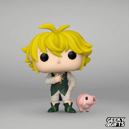 Funko Pop Animation: The Seven Deadly Sins - Meliodas con Hawk 1497