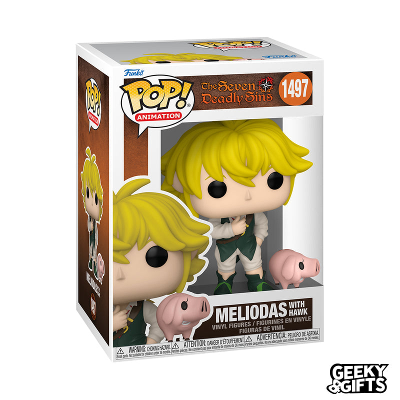 Funko Pop Animation: The Seven Deadly Sins - Meliodas con Hawk 1497