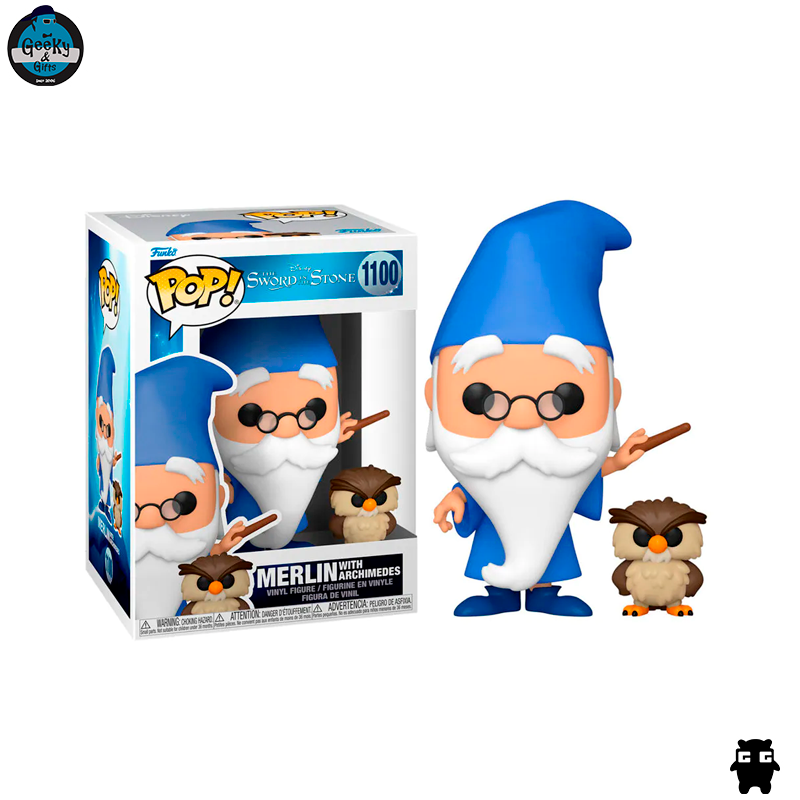 Funko Pop Disney Merlin with Arquimides 1100