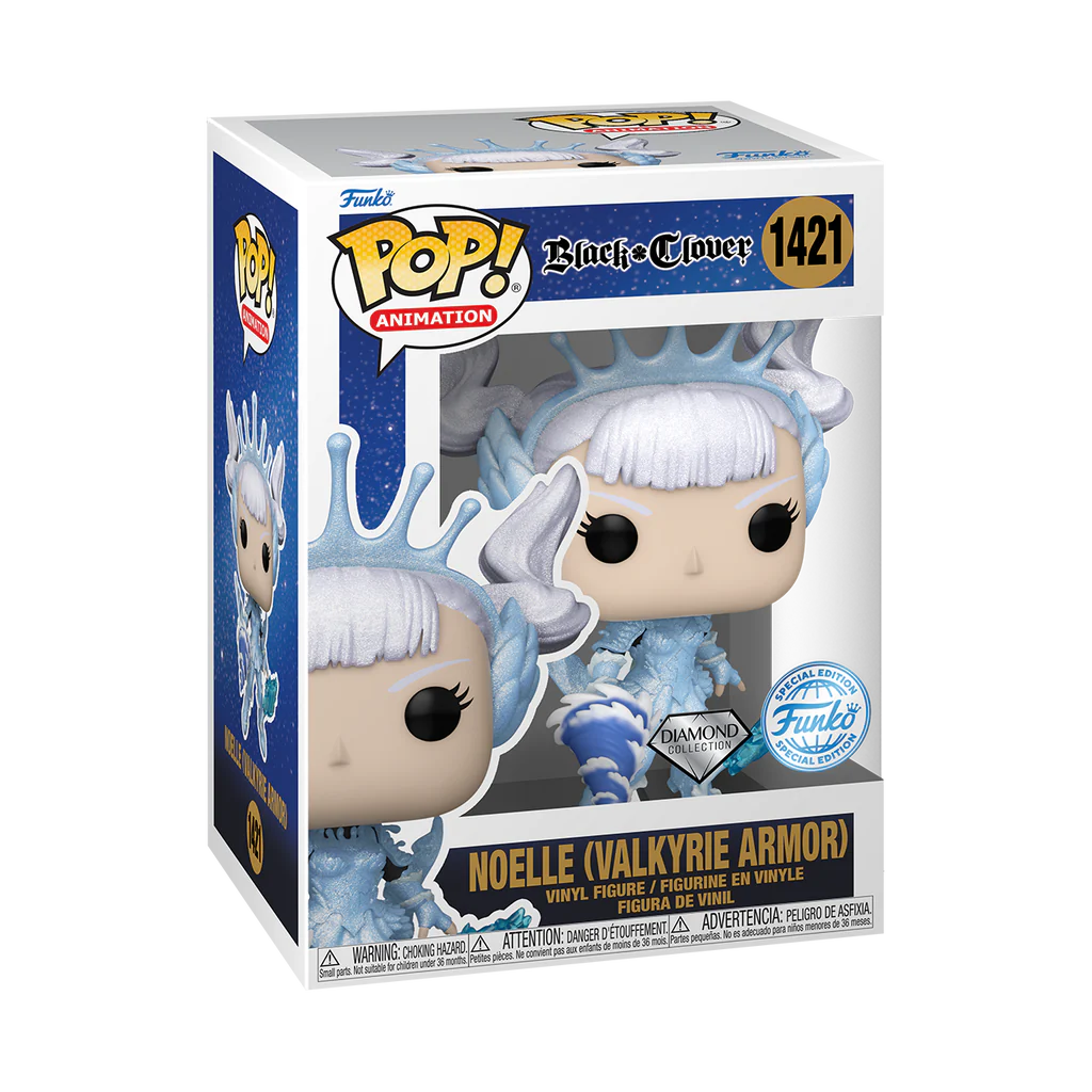 Funko Pop Animation Black Clover Noelle Valkyrie Armor 1421 Glitter Special Edition