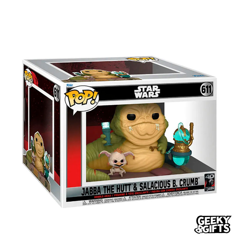 Funko Pop Moment: Star Wars - Jabba The Hutt & Salacious B. Crumb 611