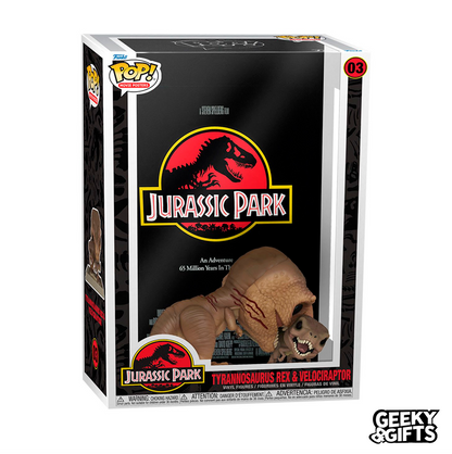 Funko Pop Movie Poster: Jurassic Park - Tyrannosaurus Rex & Velociraptor 03