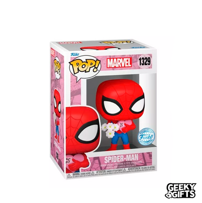 Funko Pop Marvel: San Valentin - Spider Man con Flores 1329