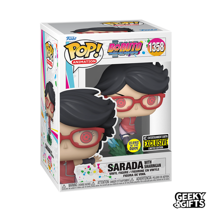 Funko Pop Animation Boruto Sarada with Sharingan 1358 Glow Exclusive