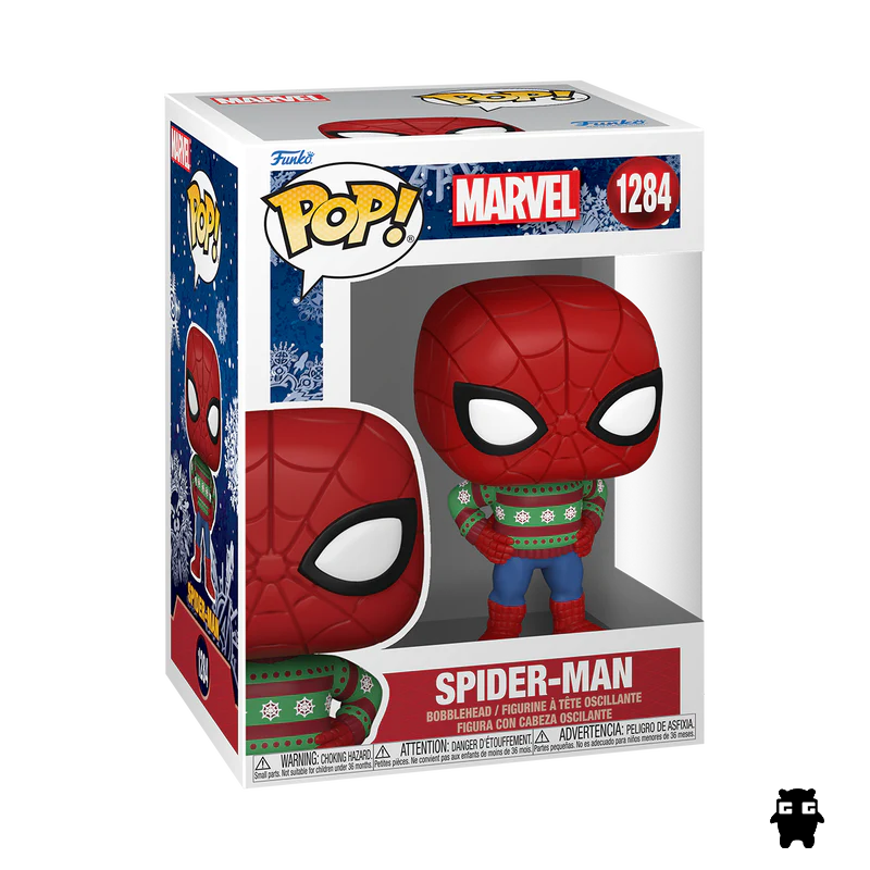 Funko Pop Marvel: Holiday - Spider Man Con Sueter De Navidad 1284