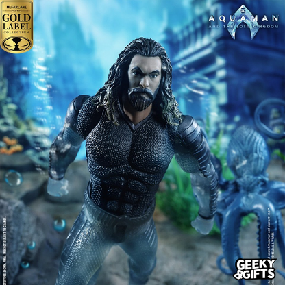 Mcfarlane DC Multiverse: Aquaman And The Lost Kingdom - Aquaman Stealth Suit With Topo - Gold Label