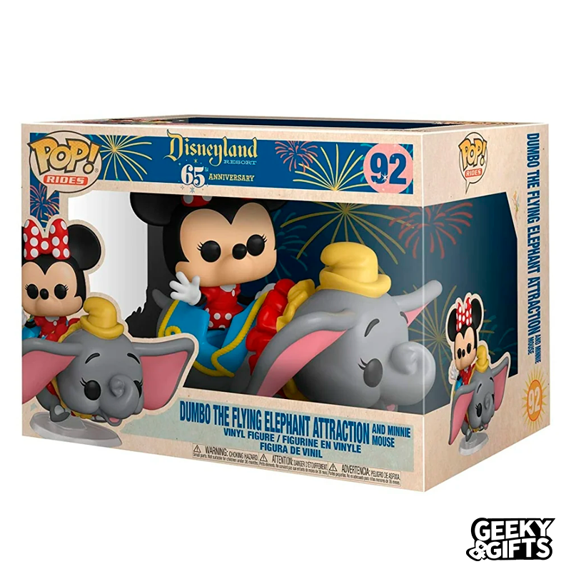 Funko Pop Rides Dumbo The Flying Elephant Attraction And Minnie Mouse