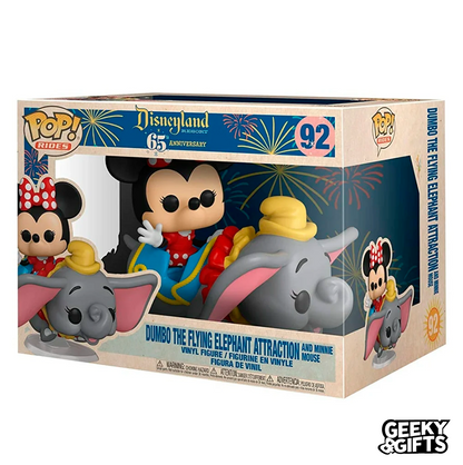 Funko Pop Rides Dumbo The Flying Elephant Attraction And Minnie Mouse