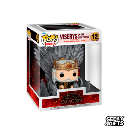 Funko Pop Deluxe: House of the Dragon - Viserys on the Iron Throne 12