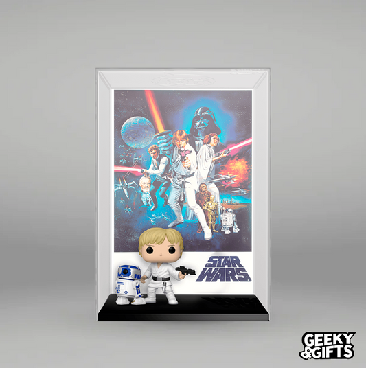 Funko Pop Movie Poster: Star Wars Luke Skywalker with R2 D2 02