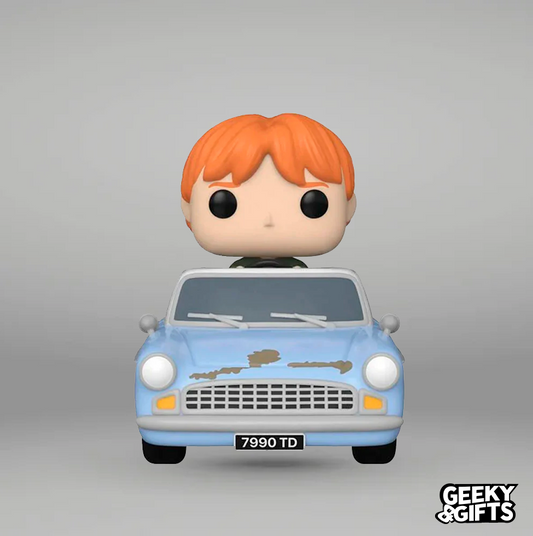 Funko Pop Rides Ron Weasley in Flying Car 112
