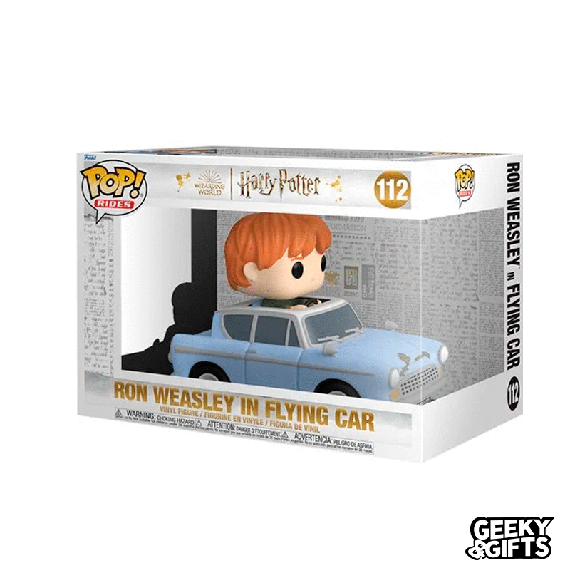 Funko Pop Rides Ron Weasley in Flying Car 112