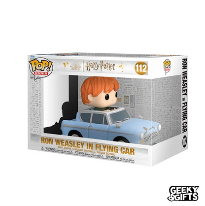 Funko Pop Rides Ron Weasley in Flying Car 112