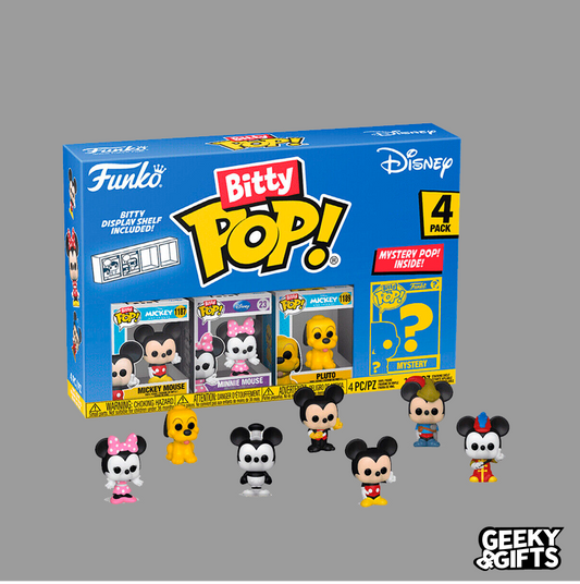 Funko Bitty Pop Mickey Mouse And Friends- Mickey Mouse 4 Pack