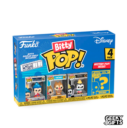 Funko Bitty Pop Mickey Mouse And Friends- Mickey Hechicero 4 Pack
