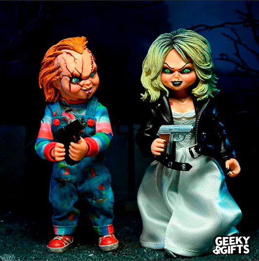 Neca Reel Toys Action Figure Chucky And Tiffany 2 pack